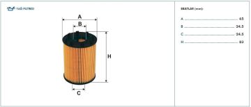 Lancia Delta Yağ Filtresi 1.4 Turbo 150 Beygir 2009-2015 FILTRON