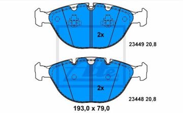 BMW 7 Serisi E65 Kasa 745d Ön Fren Balatası 2002-2008 ATE ORIGINAL