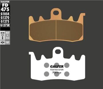 BMW R 1200 GS LC Ön Fren Balatası 2013-2018 GALFER SİNTER METAL SERAMİK SPORT RACING