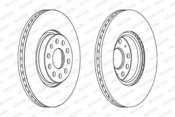 Volkswagen Tiguan Ön Fren Diski 1.4 TSI 122 Beygir 312 mm 2008-2015 FERODO