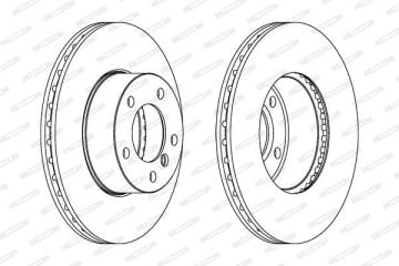 BMW 3 Serisi E90 320d Ön Fren Diski 300 mm Çap 2005-2007 FERODO