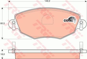 Jaguar X-Type Ön Fren Balatası 2.5 V6 196 Beygir 2001-2009 TRW