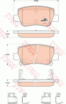 Toyota Avensis Arka Fren Balatası 1.8 147 Beygir 2009-2018 TRW