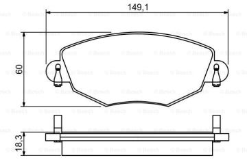 Jaguar X-Type Ön Fren Balatası 2.2 Dizel 146 Beygir 2001-2009 BOSCH