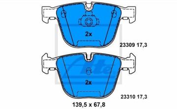 BMW 6 Serisi E63 M6 Arka Fren Balatası 2004-2010 ATE ORIGINAL