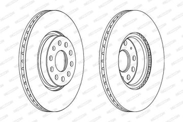 Volkswagen Golf 7 GTI Ön Fren Diski 2.0 TFSI 312 mm 2013-2020 FERODO