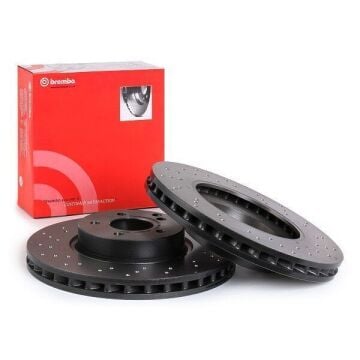 Mercedes E Serisi W212 Kasa E350 CDI Ön Fren Diski 3.0 231 Beygir AMG Spor Paket Delikli 322 mm Çap 2009-2015 BREMBO
