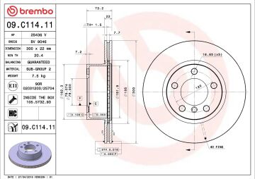 BMW 3 Serisi F30 318i Ön Fren Diski 300 mm Çap 2015-2019 BREMBO