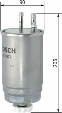 Fiat Linea Mazot Filtresi 1.3 Multijet 95 Beygir Metal Tip/Isıtmasız 2007-2017 BOSCH