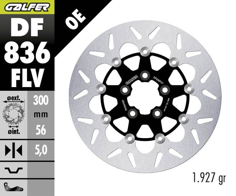 Harley Davidson Road King Flhr Arka Fren Diski 300 mm 2019 2022 Arası GALFER YUVARLAK HAREKETLİ ÇELİK DİSK