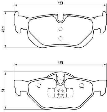 BMW 1 Serisi E87 120i Arka Fren Balatası 2010-2012 BREMBO
