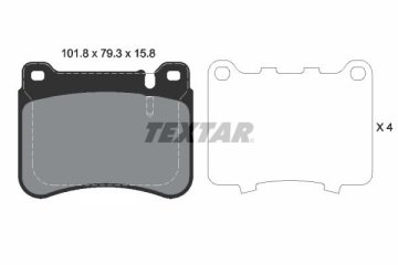 Mercedes C Serisi W203 Kasa C180 Ön Fren Balatası AMG Spor Paket İçin 2004-2006 TEXTAR