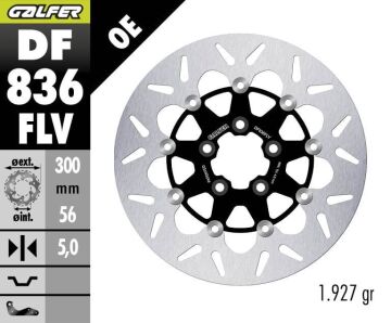 Harley Davidson Street Glide Cvo Flhxse Arka Fren Diski 300 mm 2023 2026 Arası GALFER YUVARLAK HAREKETLİ ÇELİK DİSK