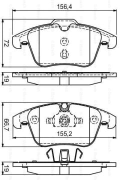Ford Mondeo 4 Ön Fren Balatası 1.6 16V 2007-2013 BOSCH