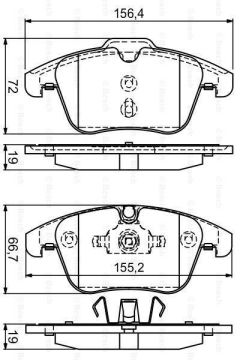 Ford Mondeo 4 Ön Fren Balatası 1.6 TDCI 2007-2013 BOSCH