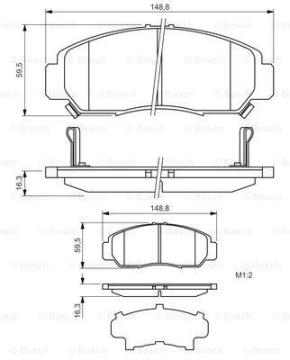 Honda Civic 8 Sedan FD6 Ön Fren Balatası 2006-2011 BOSCH