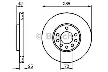 Opel Vectra C Ön Fren Diski 1.6 16V 2002-2008 BOSCH