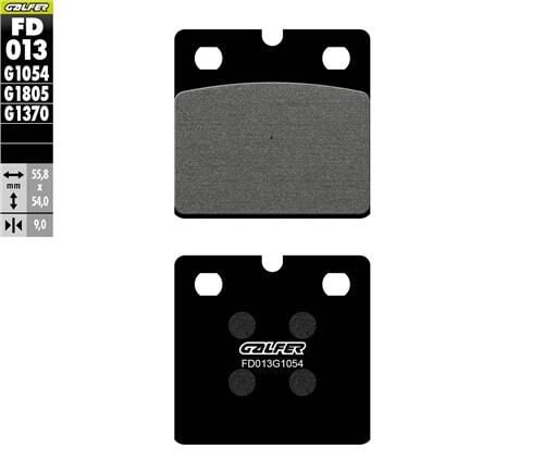 BMW K 1200 GT Arka Fren Balatası 2002-2005 GALFER YARI METAL