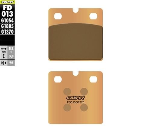 BMW K 1200 GT Arka Fren Balatası 2002-2005 GALFER SİNTER METAL