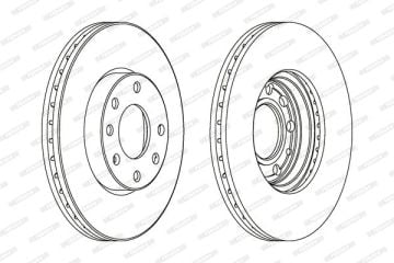 Opel Astra G Ön Fren Diski 1.4 / 1.6 / 1.7 DTI 256 mm Çap 1998-2004 FERODO