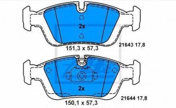 BMW 3 Serisi E36 320i Ön Fren Balatası 1991-1998 ATE ORIGINAL