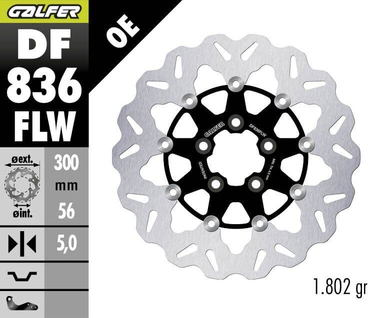 Harley Davidson Road King Special Flhrxs Arka Fren Diski 300 mm 2017 2025 Arası GALFER DALGALI HAREKETLİ ÇELİK DİSK