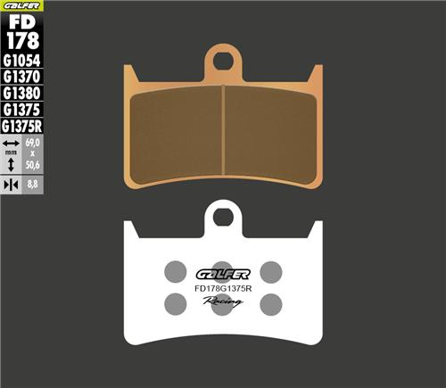 YAMAHA Niken GT 850 ÖN Fren Balatası 2019 Sonrası GALFER SİNTER METAL SERAMİK SPORT RACING