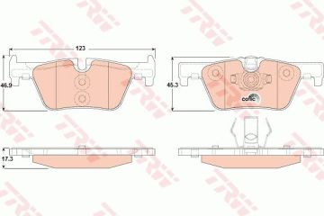 BMW 3 Serisi F30 328i Arka Fren Balatası 2.0 Turbo 245 Beygir 2012-2019 TRW