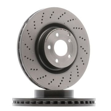 Mercedes E Serisi W212 Kasa E350 CDI Ön Fren Diski 3.0 252 Beygir AMG Spor Paket Delikli 344 mm Çap 2009-2015 BREMBO