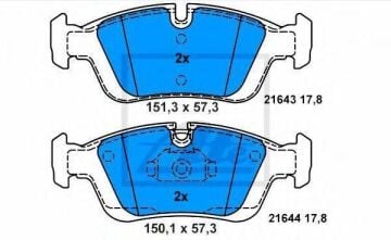 BMW 3 Serisi E46 325i Ön Fren Balatası 1999-2005 ATE ORIGINAL