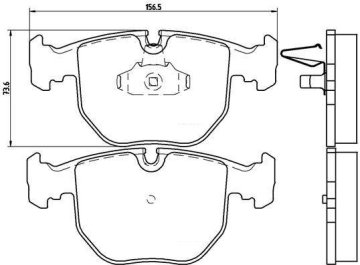 BMW 5 Serisi E39 Ön Fren Balatası 530i 1996-2003 BREMBO