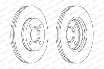 Ford Fusion Ön Fren Diski 258 mm Çap 2003-2011 FERODO