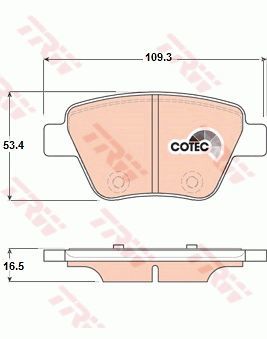 Volkswagen Caddy Arka Fren Balatası 2.0 TDI 2011-2015 TRW