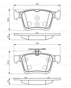 Audi A3 Arka Fren Balatası 1.0 TFSI 115 Beygir 2013-2020 BOSCH