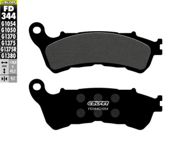 Honda CBR 600 FA Ön Fren Balatası 2011-2016 GALFER YARI METAL