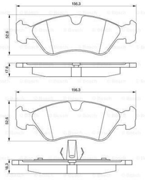 Opel Vectra B Ön Fren Balatası 1.8 16V 115 Beygir 1996-1998 BOSCH