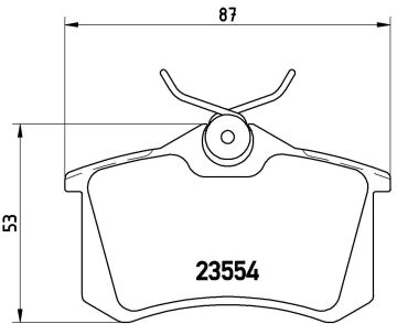 Volkswagen Scirocco Performanslı Arka Fren Balatası 1.4 TSI 160 Beygir 2009-2017 BREMBO XTRA