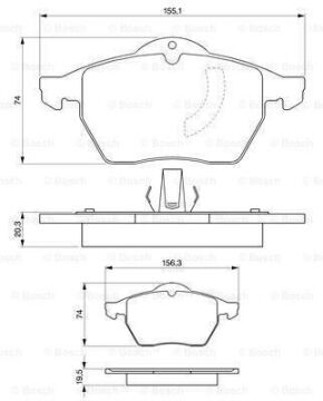 Opel Vectra B Ön Fren Balatası 1.8 16V 125 Beygir 1999-2002 BOSCH