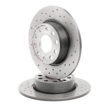 Volkswagen Golf 7 Performanslı Arka Fren Diski 1.4 TSI 140 / 150 Beygir 272 mm Çap Delikli 2013-2020 BREMBO XTRA