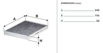 Hyundai Kona EV Elektrik Karbonlu Polen Filtresi 2018 Sonrası FILTRON