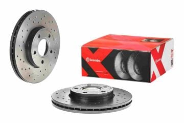 Ford Focus 3 Performanslı Ön Fren Diski City Stop'suz Modellere 278 mm Çap Delikli 2011-2018 BREMBO XTRA