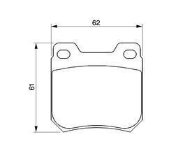 Opel Vectra B Arka Fren Balatası 1.8 16V 125 Beygir 1996-2002 BOSCH