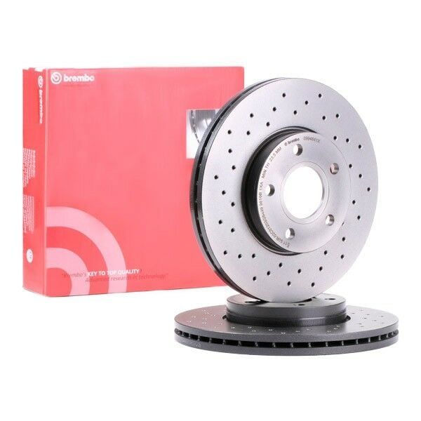 Volvo C30 Performanslı Ön Fren Diski Fren Diski 1.6 Dizel 115 Beygir 278 mm Çap Delikli 2007-2012 BREMBO XTRA
