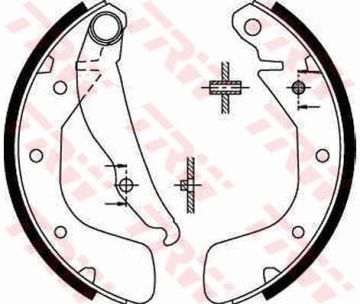 Opel Corsa C 1.0 Benzinli Arka Kampana Fren Balatası ABS'li Modellere 2001-2006 TRW