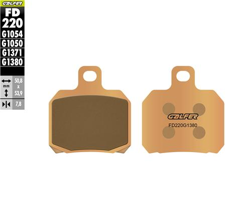 Benelli 752 S Arka Fren Balatası 2020 Sonrası GALFER SİNTER METAL SCOOTER