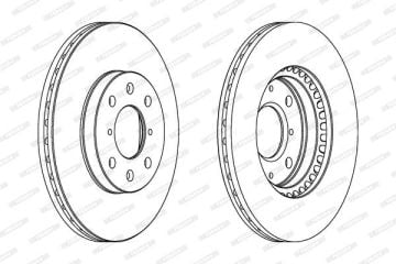 Suzuki Swift 3 Ön Fren Diski 1.5 Motor 252 mm Çap 2005-2010 FERODO