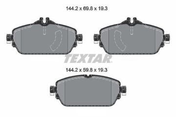 Mercedes E Serisi W213 Kasa E200 Ön Fren Balatası Standart Paket İçin 2016-2023 TEXTAR