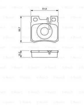 Mercedes 210 Kasa Arka Fren Balatası E220 CDI 143 Beygir Çift Pimli 1996-2002 BOSCH