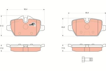 BMW 1 Serisi E87 120i Arka Fren Balatası 2005-2009 TRW