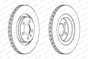 Volkswagen Bora Ön Fren Diski 1.8 125 Beygir 280 mm 1999-2006 FERODO